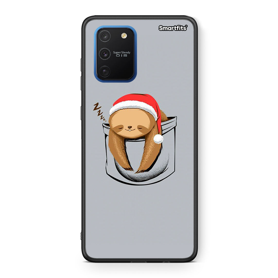 Samsung Galaxy S10 Lite Xmas Zzzz θήκη από τη Smartfits με σχέδιο στο πίσω μέρος και μαύρο περίβλημα | Smartphone case with colorful back and black bezels by Smartfits