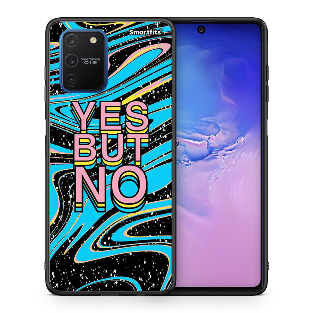 Θήκη Samsung Galaxy S10 Lite Yes But No από τη Smartfits με σχέδιο στο πίσω μέρος και μαύρο περίβλημα | Samsung Galaxy S10 Lite Yes But No case with colorful back and black bezels