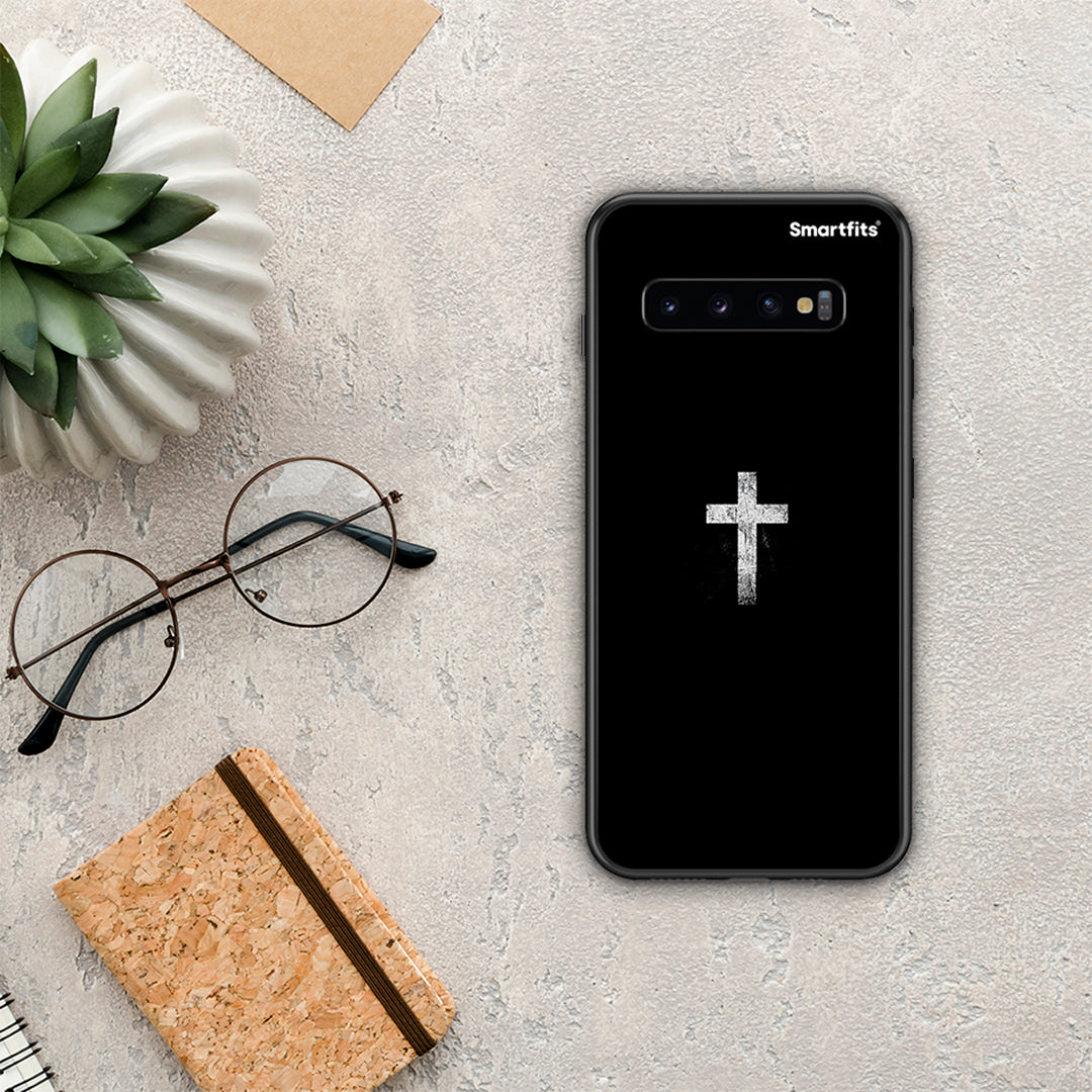 White Cross - Samsung Galaxy S10+ θήκη