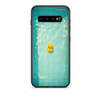 Thumbnail for samsung s10 Yellow Duck θήκη από τη Smartfits με σχέδιο στο πίσω μέρος και μαύρο περίβλημα | Smartphone case with colorful back and black bezels by Smartfits