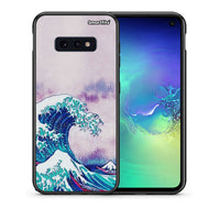 Thumbnail for Θήκη Samsung S10e Blue Waves από τη Smartfits με σχέδιο στο πίσω μέρος και μαύρο περίβλημα | Samsung S10e Blue Waves case with colorful back and black bezels