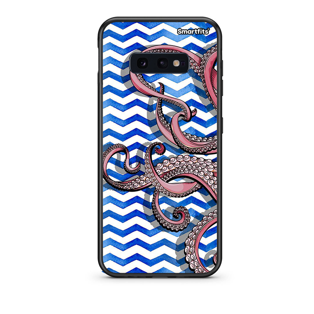 samsung s10e Chevron Devilfish θήκη από τη Smartfits με σχέδιο στο πίσω μέρος και μαύρο περίβλημα | Smartphone case with colorful back and black bezels by Smartfits