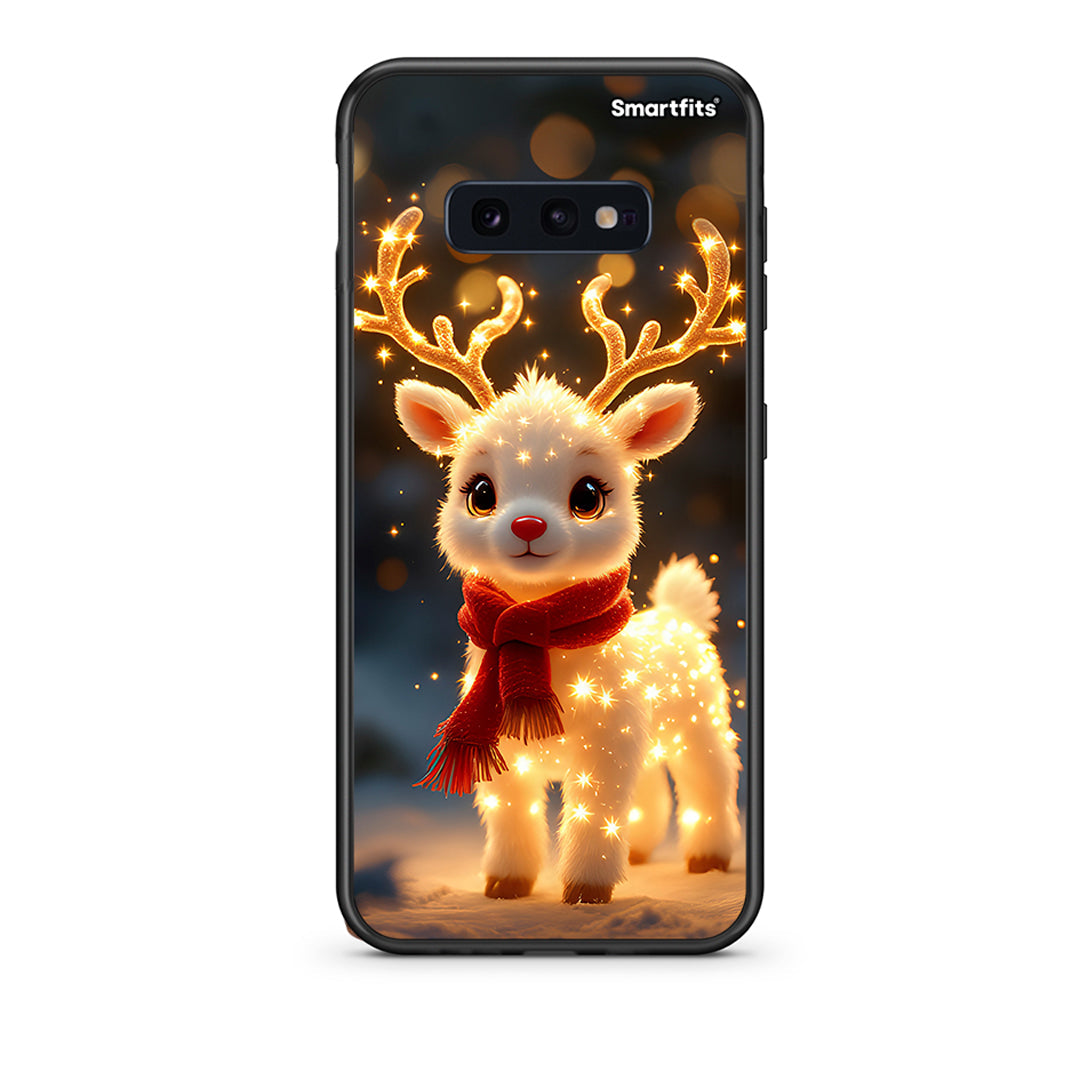 samsung s10e Christmas Cutie θήκη από τη Smartfits με σχέδιο στο πίσω μέρος και μαύρο περίβλημα | Smartphone case with colorful back and black bezels by Smartfits