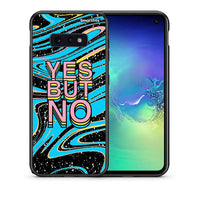 Thumbnail for Θήκη Samsung S10e Yes But No από τη Smartfits με σχέδιο στο πίσω μέρος και μαύρο περίβλημα | Samsung S10e Yes But No case with colorful back and black bezels