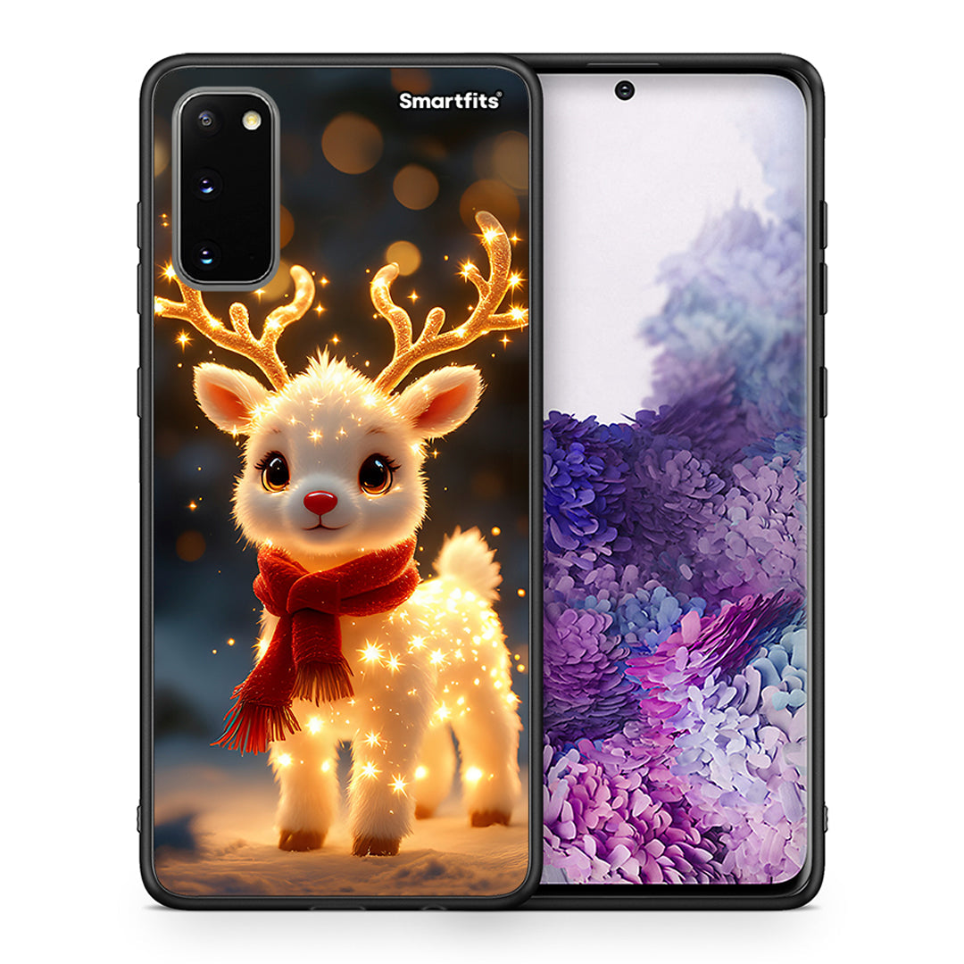 Θήκη Samsung S20 Christmas Cutie από τη Smartfits με σχέδιο στο πίσω μέρος και μαύρο περίβλημα | Samsung S20 Christmas Cutie case with colorful back and black bezels