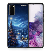 Thumbnail for Θήκη Samsung S20 Christmas Scenery από τη Smartfits με σχέδιο στο πίσω μέρος και μαύρο περίβλημα | Samsung S20 Christmas Scenery case with colorful back and black bezels