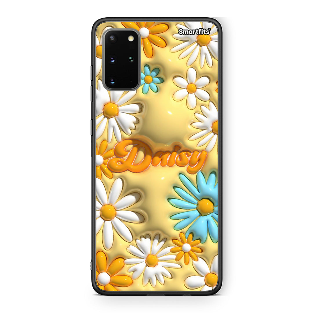 Samsung S20 Plus Bubble Daisies θήκη από τη Smartfits με σχέδιο στο πίσω μέρος και μαύρο περίβλημα | Smartphone case with colorful back and black bezels by Smartfits