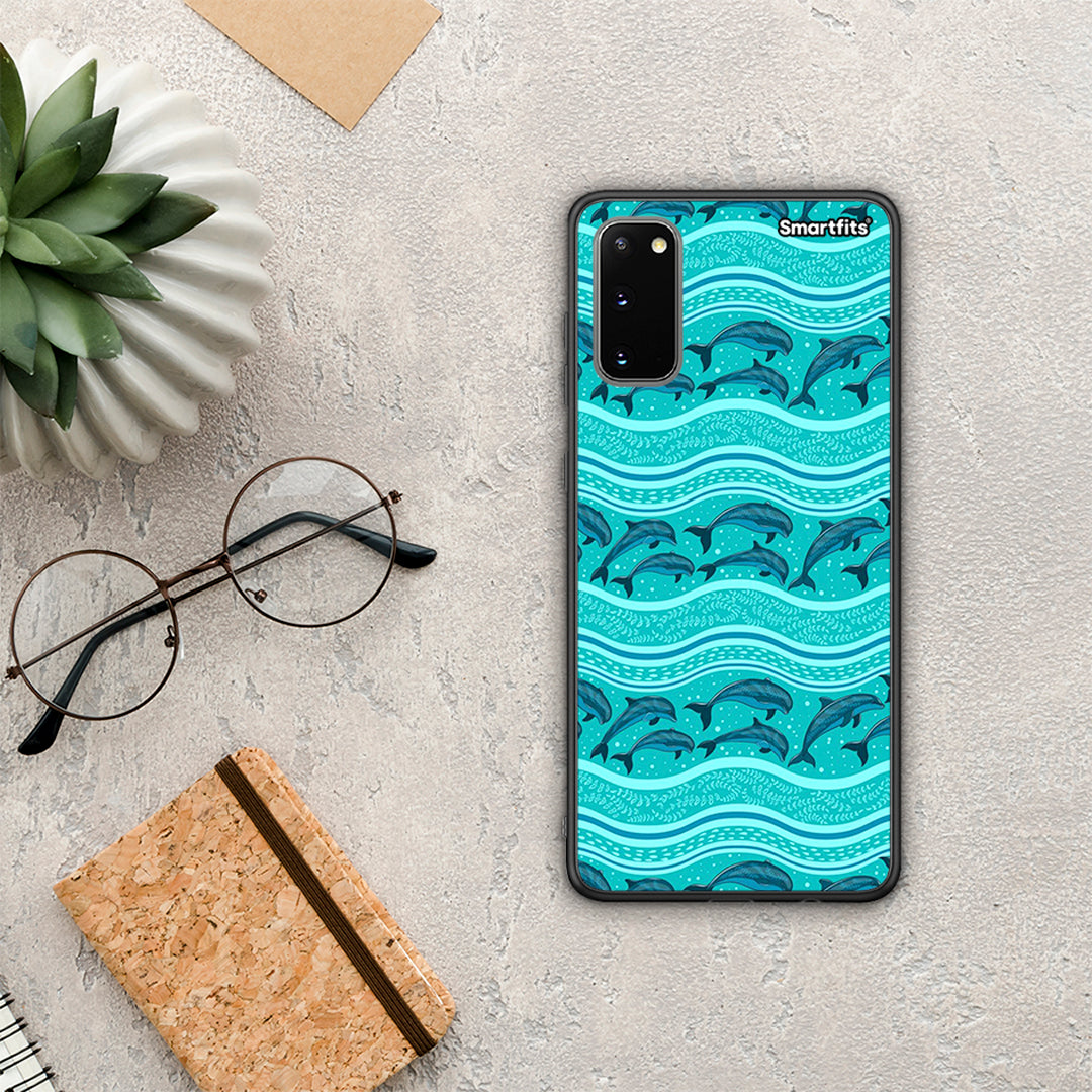 Swimming Dolphins - Samsung Galaxy S20 case