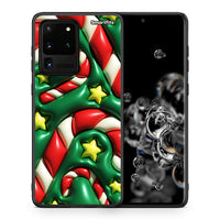 Thumbnail for Θήκη Samsung S20 Ultra Christmas Bubbles από τη Smartfits με σχέδιο στο πίσω μέρος και μαύρο περίβλημα | Samsung S20 Ultra Christmas Bubbles case with colorful back and black bezels