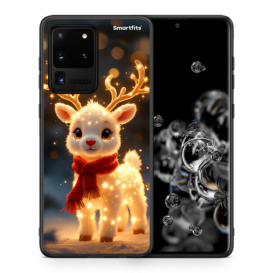 Θήκη Samsung S20 Ultra Christmas Cutie από τη Smartfits με σχέδιο στο πίσω μέρος και μαύρο περίβλημα | Samsung S20 Ultra Christmas Cutie case with colorful back and black bezels