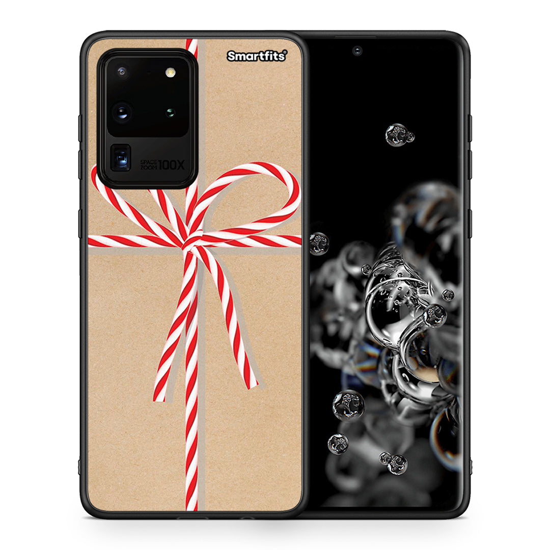 Θήκη Samsung S20 Ultra Christmas Gift από τη Smartfits με σχέδιο στο πίσω μέρος και μαύρο περίβλημα | Samsung S20 Ultra Christmas Gift case with colorful back and black bezels