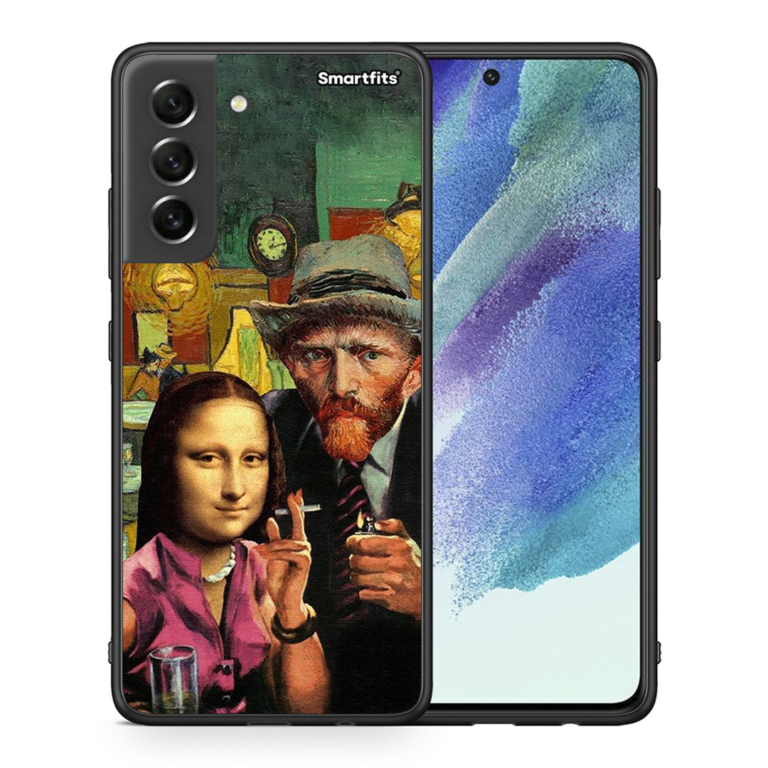 Θήκη Samsung S21 FE Funny Art από τη Smartfits με σχέδιο στο πίσω μέρος και μαύρο περίβλημα | Samsung S21 FE Funny Art case with colorful back and black bezels