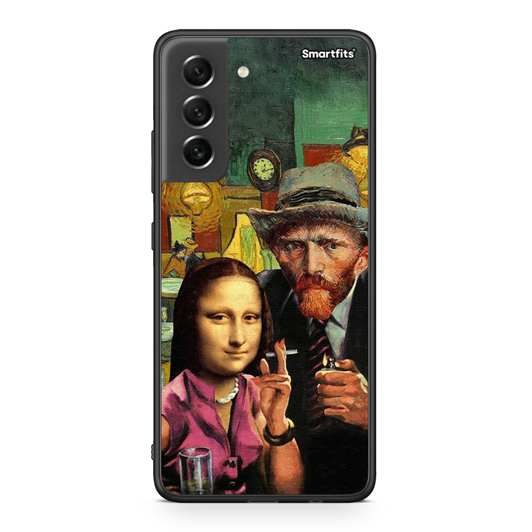 Samsung S21 FE Funny Art θήκη από τη Smartfits με σχέδιο στο πίσω μέρος και μαύρο περίβλημα | Smartphone case with colorful back and black bezels by Smartfits