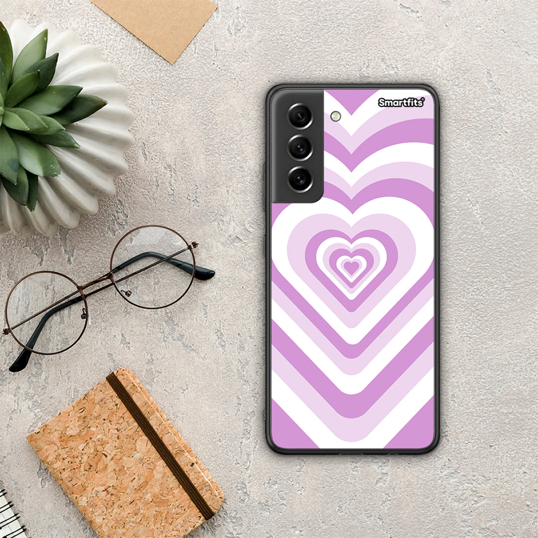 Lilac Hearts - Samsung Galaxy S21 FE case