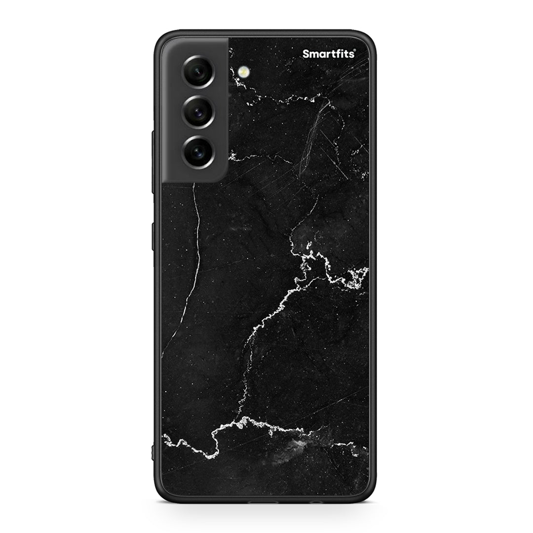 Samsung S21 FE Marble Black θήκη από τη Smartfits με σχέδιο στο πίσω μέρος και μαύρο περίβλημα | Smartphone case with colorful back and black bezels by Smartfits