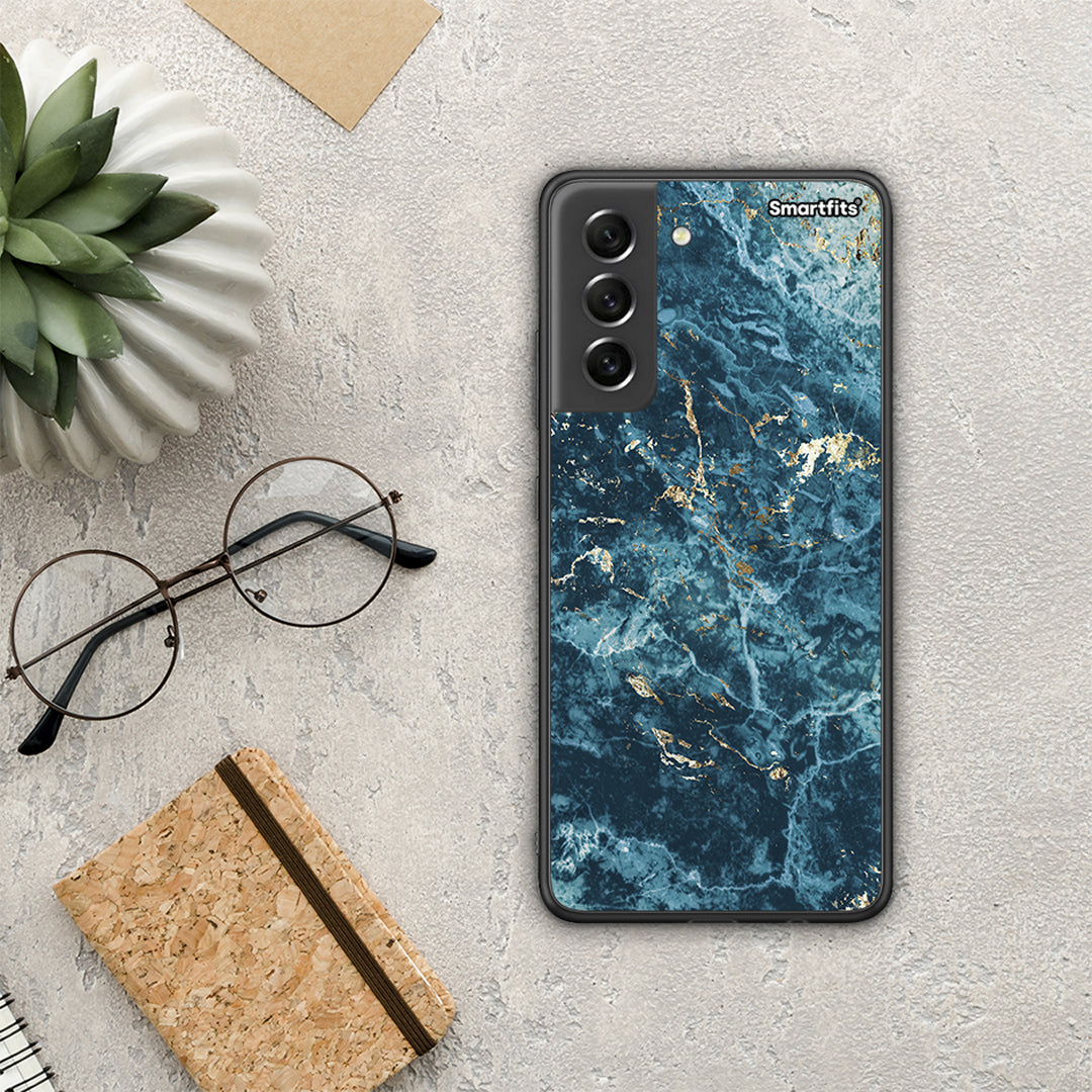 Marble Blue - Samsung Galaxy S21 FE case