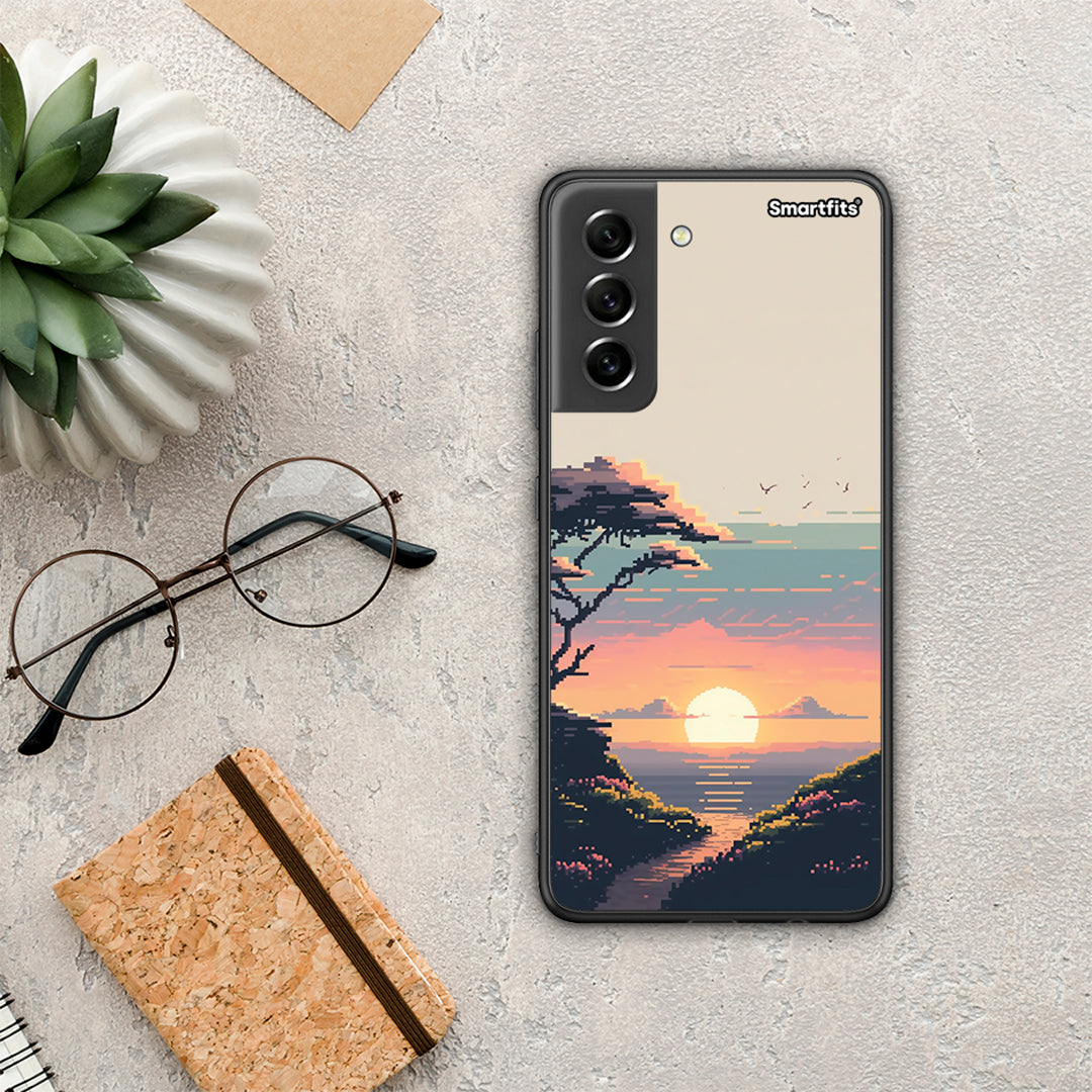 Pixel Sunset - Samsung Galaxy S21 Fe case