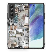 Thumbnail for Θήκη Samsung S21 FE Retro Beach Life από τη Smartfits με σχέδιο στο πίσω μέρος και μαύρο περίβλημα | Samsung S21 FE Retro Beach Life case with colorful back and black bezels