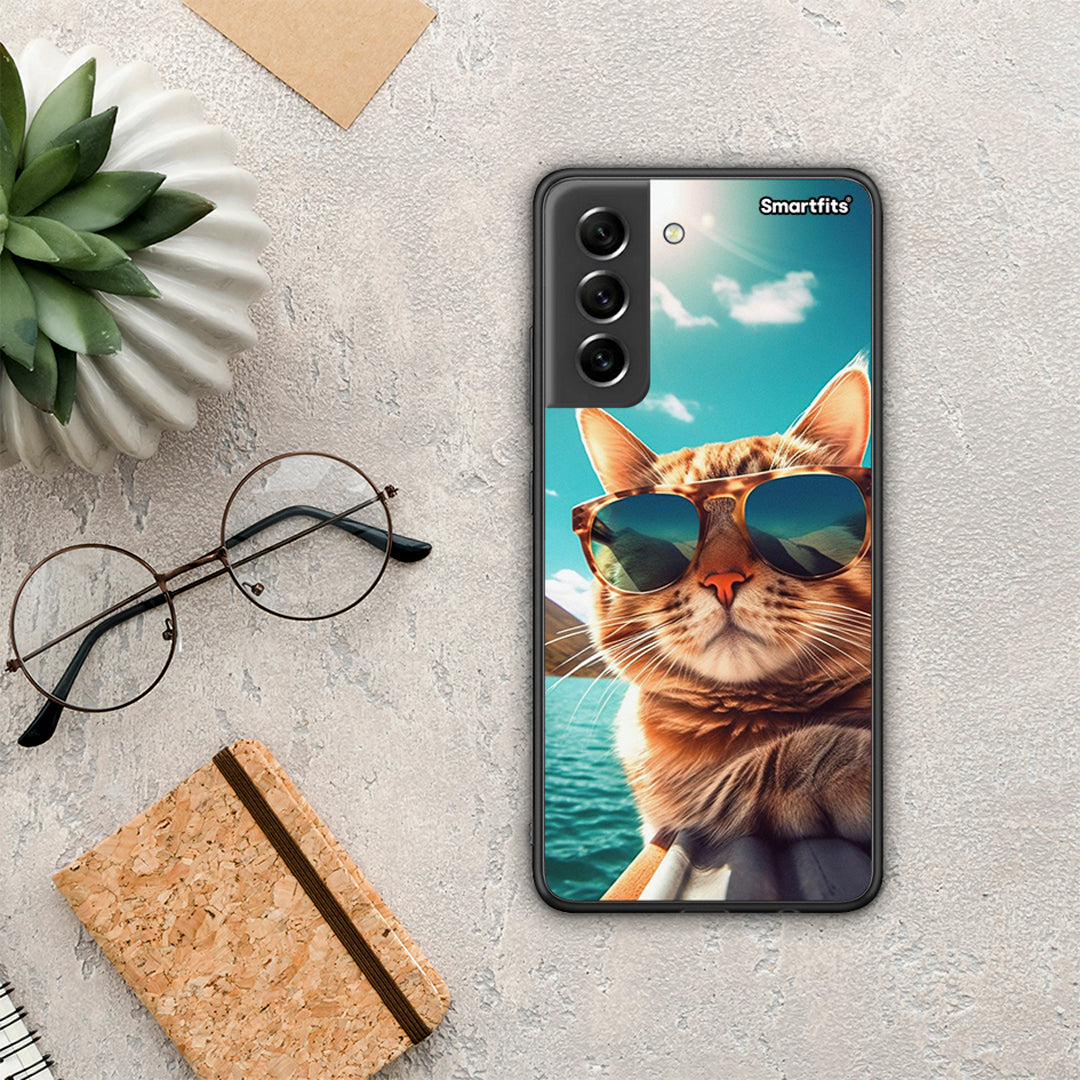 Summer Cat - Samsung Galaxy S21 Fe case