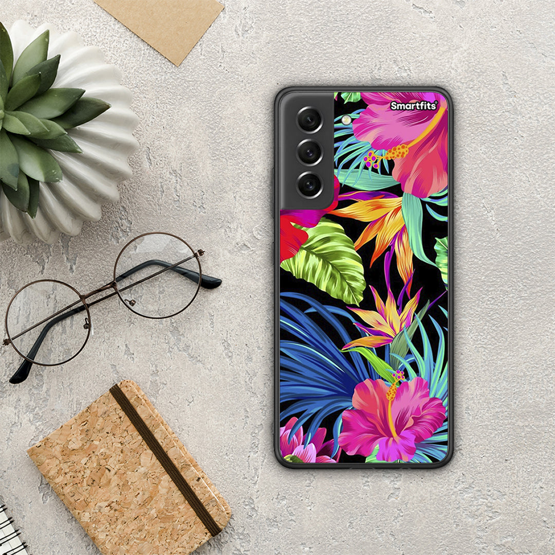 Tropical Flowers - Samsung Galaxy S21 FE case