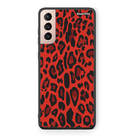 Thumbnail for 4 - Samsung S21+ Red Leopard Animal case, cover, bumper