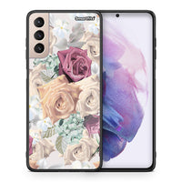 Thumbnail for Θήκη Samsung S21+ Bouquet Floral από τη Smartfits με σχέδιο στο πίσω μέρος και μαύρο περίβλημα | Samsung S21+ Bouquet Floral case with colorful back and black bezels