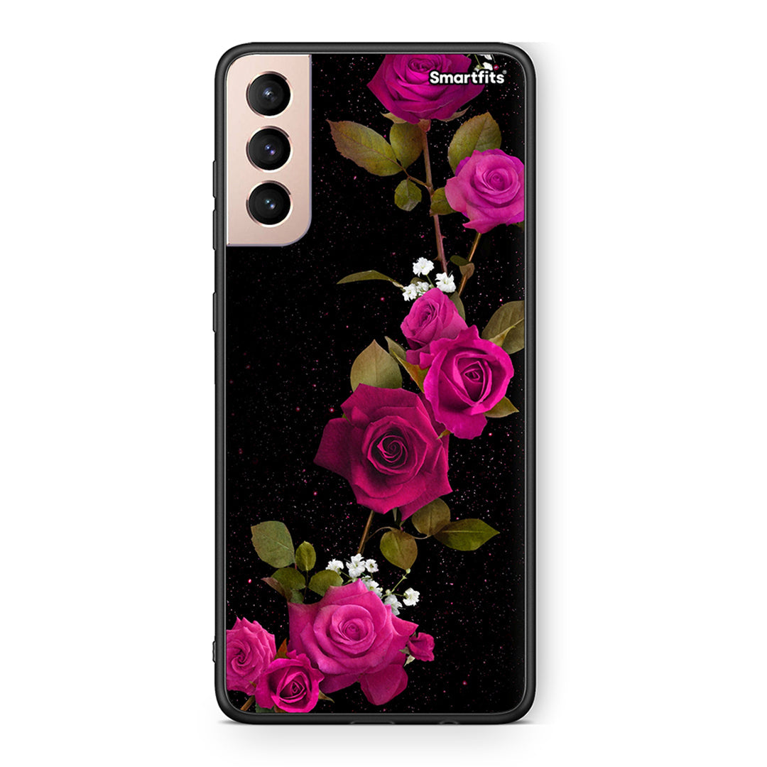 4 - Samsung S21+ Red Roses Flower case, cover, bumper