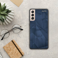 Thumbnail for Geometric Blue Abstract - Samsung Galaxy S21+ case