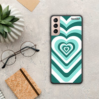 Thumbnail for Green Hearts - Samsung Galaxy S21+ case