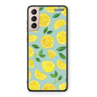 Thumbnail for Samsung S21+ Lemons θήκη από τη Smartfits με σχέδιο στο πίσω μέρος και μαύρο περίβλημα | Smartphone case with colorful back and black bezels by Smartfits