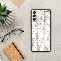 Thumbnail for Marble Gold Geometric - Samsung Galaxy S21+ case