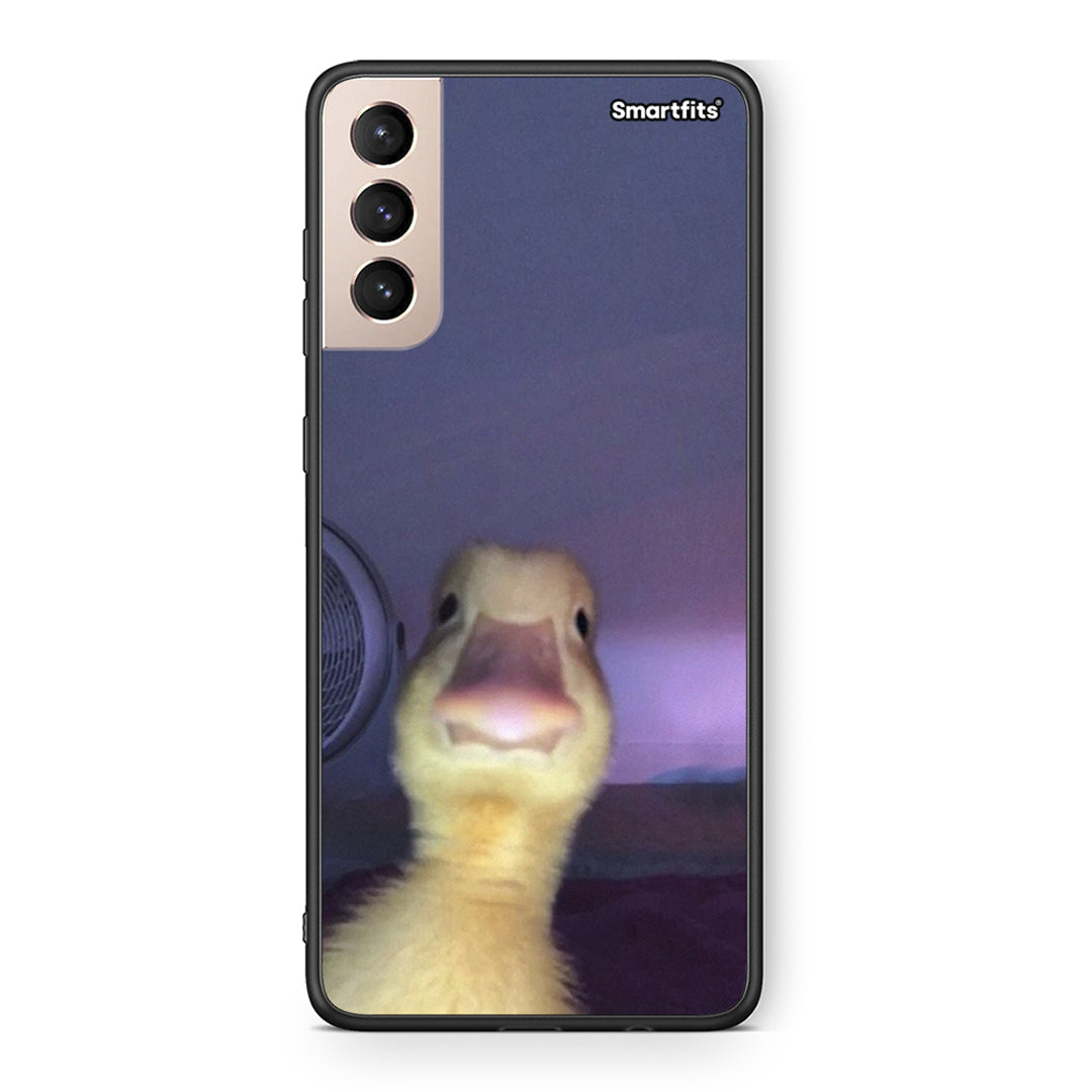 Samsung S21+ Meme Duck θήκη από τη Smartfits με σχέδιο στο πίσω μέρος και μαύρο περίβλημα | Smartphone case with colorful back and black bezels by Smartfits