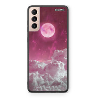 Thumbnail for Samsung S21+ Pink Moon Θήκη από τη Smartfits με σχέδιο στο πίσω μέρος και μαύρο περίβλημα | Smartphone case with colorful back and black bezels by Smartfits