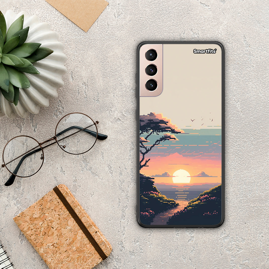 Pixel Sunset - Samsung Galaxy S21+ case