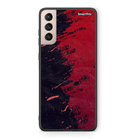 Thumbnail for Samsung S21+ Red Paint Θήκη Αγίου Βαλεντίνου από τη Smartfits με σχέδιο στο πίσω μέρος και μαύρο περίβλημα | Smartphone case with colorful back and black bezels by Smartfits
