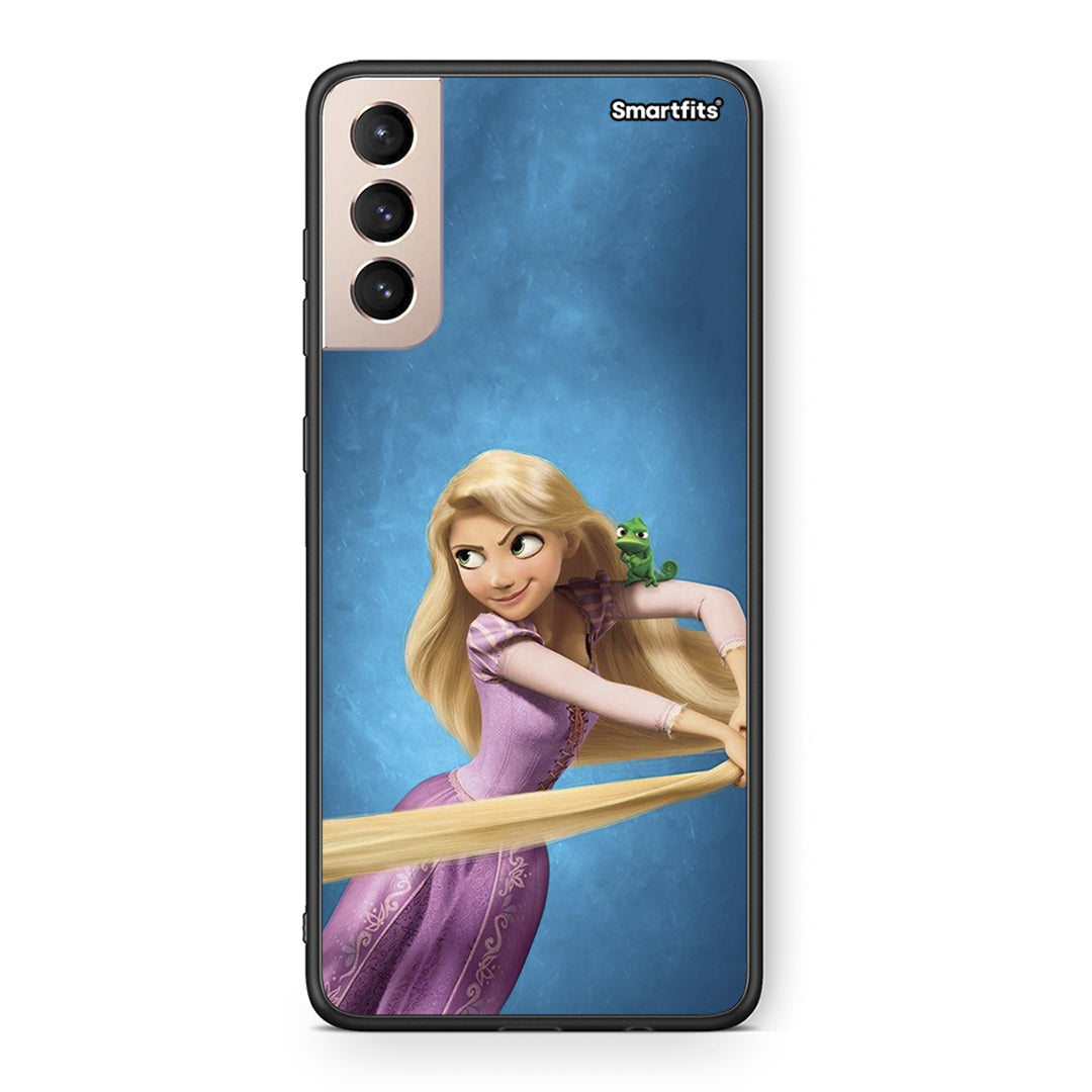 Samsung S21+ Tangled 2 Θήκη Αγίου Βαλεντίνου από τη Smartfits με σχέδιο στο πίσω μέρος και μαύρο περίβλημα | Smartphone case with colorful back and black bezels by Smartfits