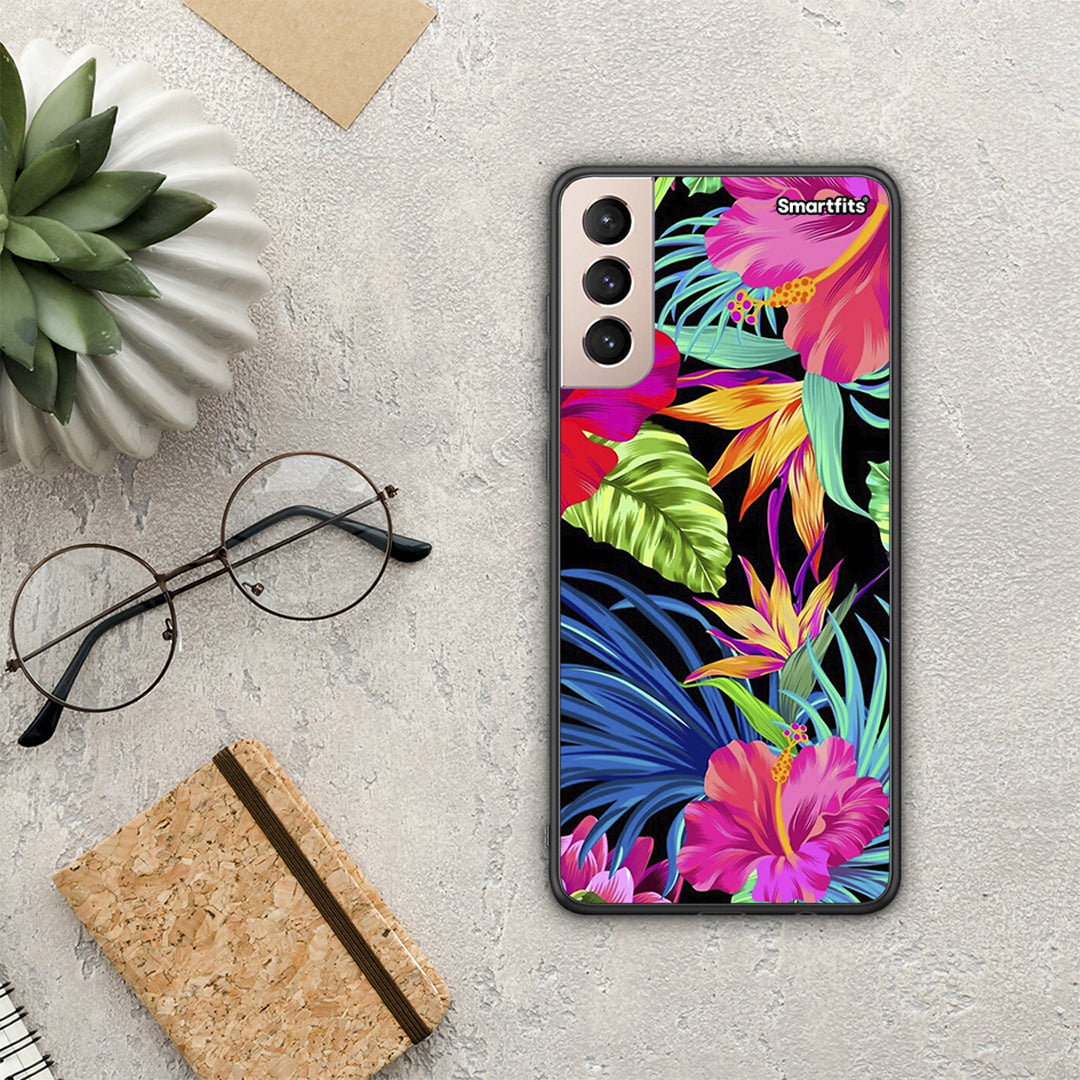 Tropical Flowers - Samsung Galaxy S21+ case