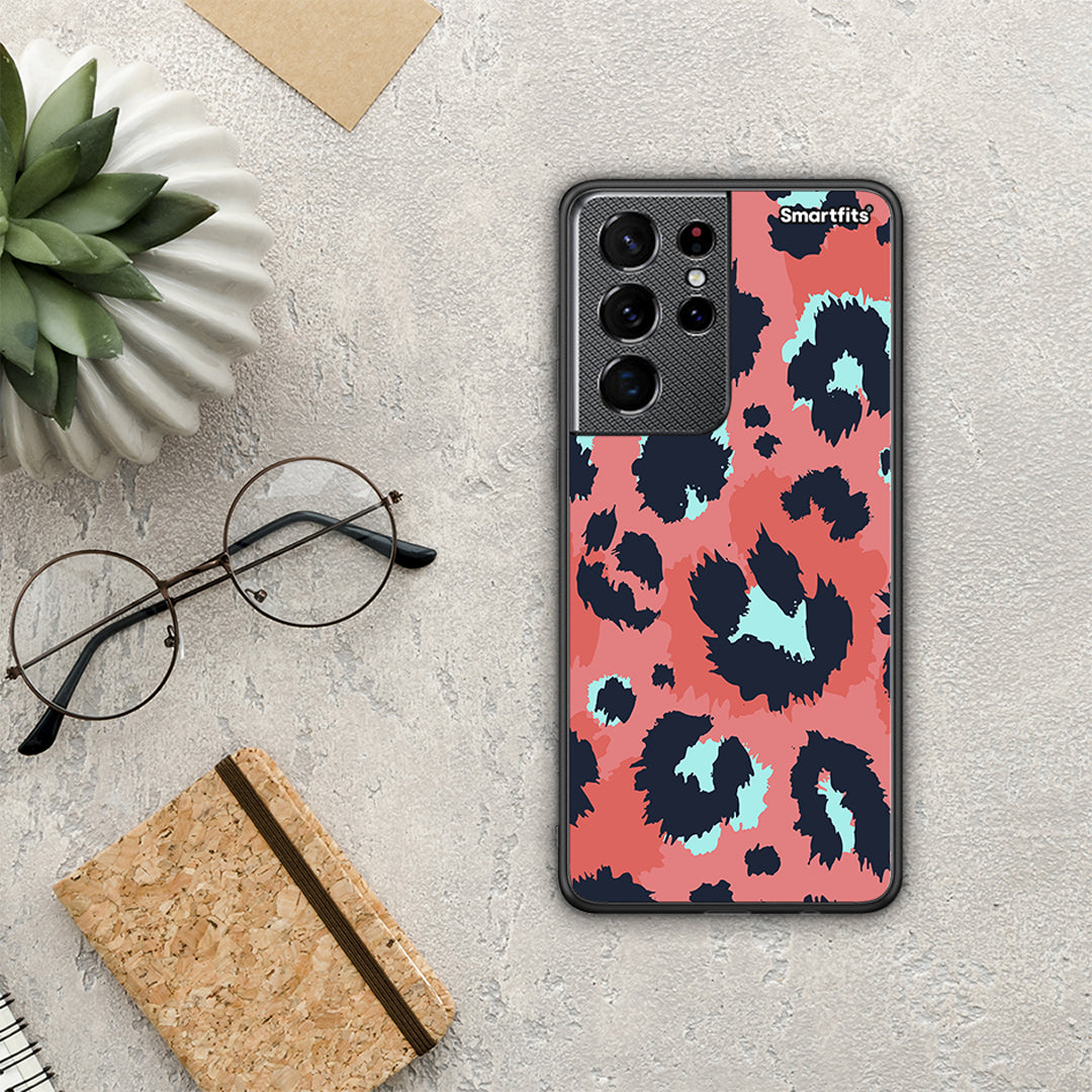 Animal Pink Leopard - Samsung Galaxy S21 Ultra case