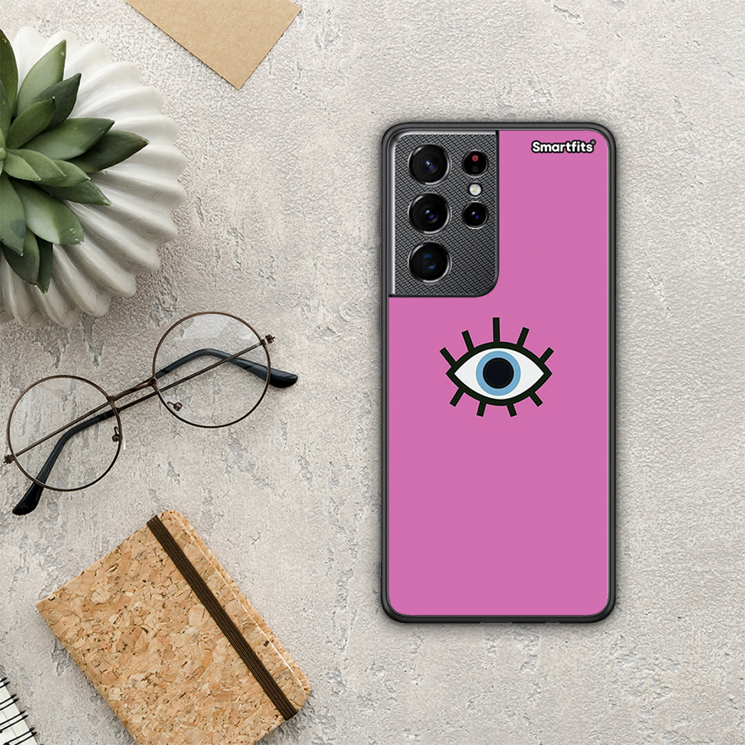 Blue Eye Pink - Samsung Galaxy S21 Ultra Case