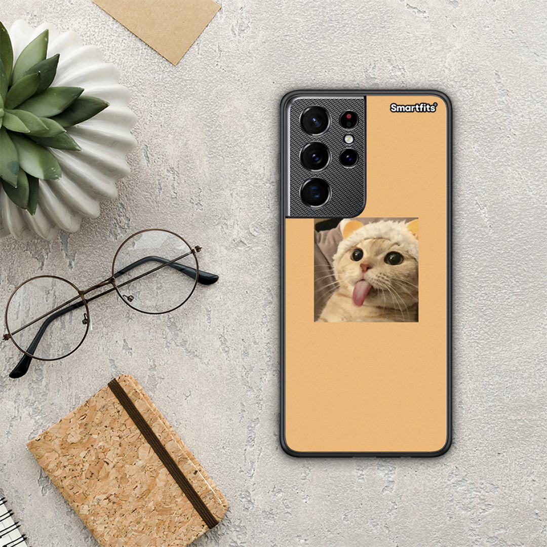 Cat Tongue - Samsung Galaxy S21 Ultra Case