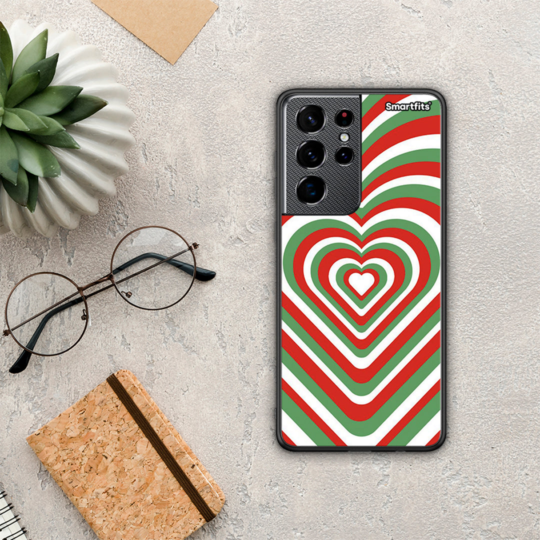 Christmas Hearts - Samsung Galaxy S21 Ultra Case