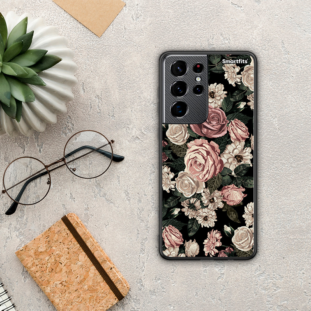 Flower Wild Roses - Samsung Galaxy S21 Ultra case