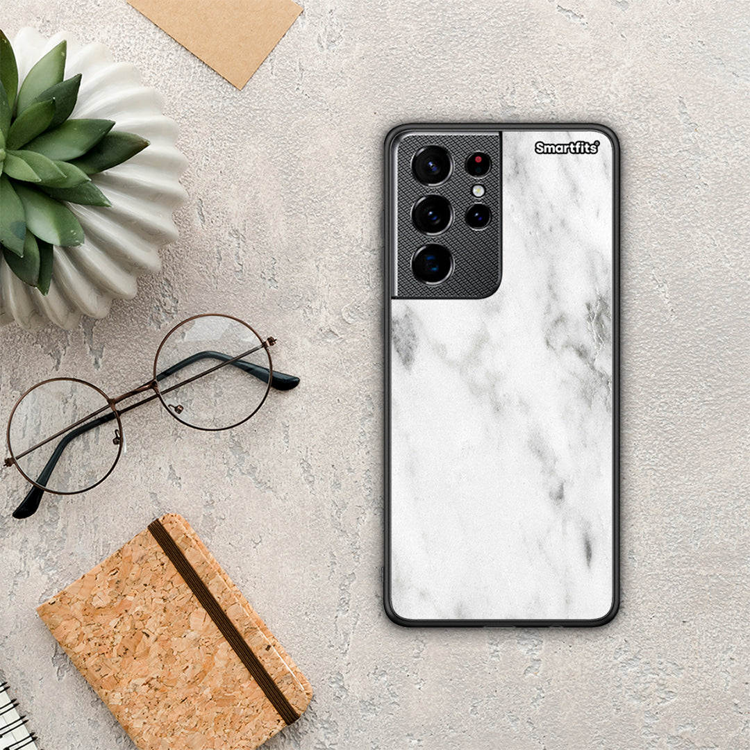 Marble White - Samsung Galaxy S21 Ultra case
