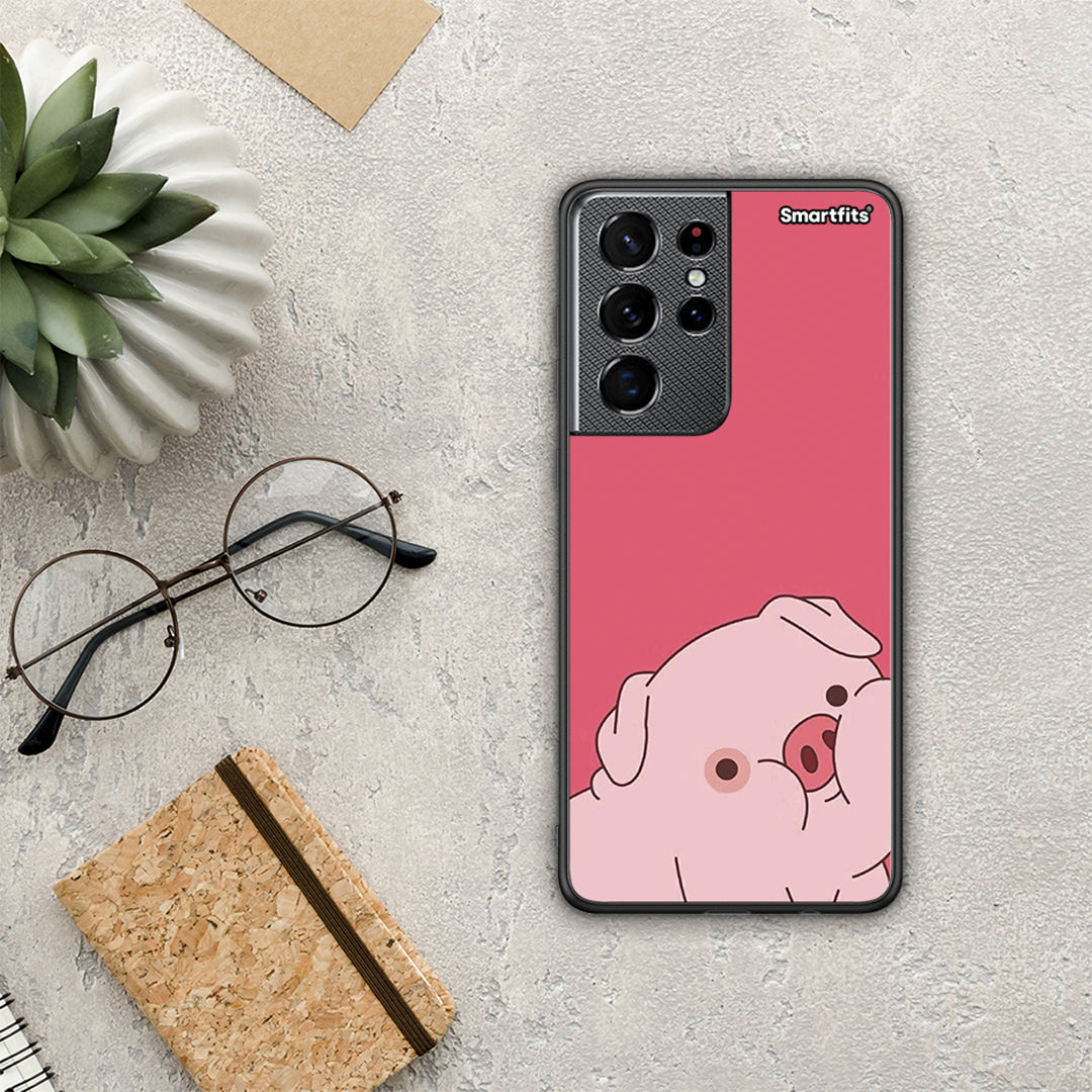 Pig Love 1 - Samsung Galaxy S21 Ultra θήκη