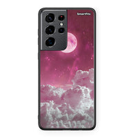 Thumbnail for Samsung S21 Ultra Pink Moon Θήκη από τη Smartfits με σχέδιο στο πίσω μέρος και μαύρο περίβλημα | Smartphone case with colorful back and black bezels by Smartfits