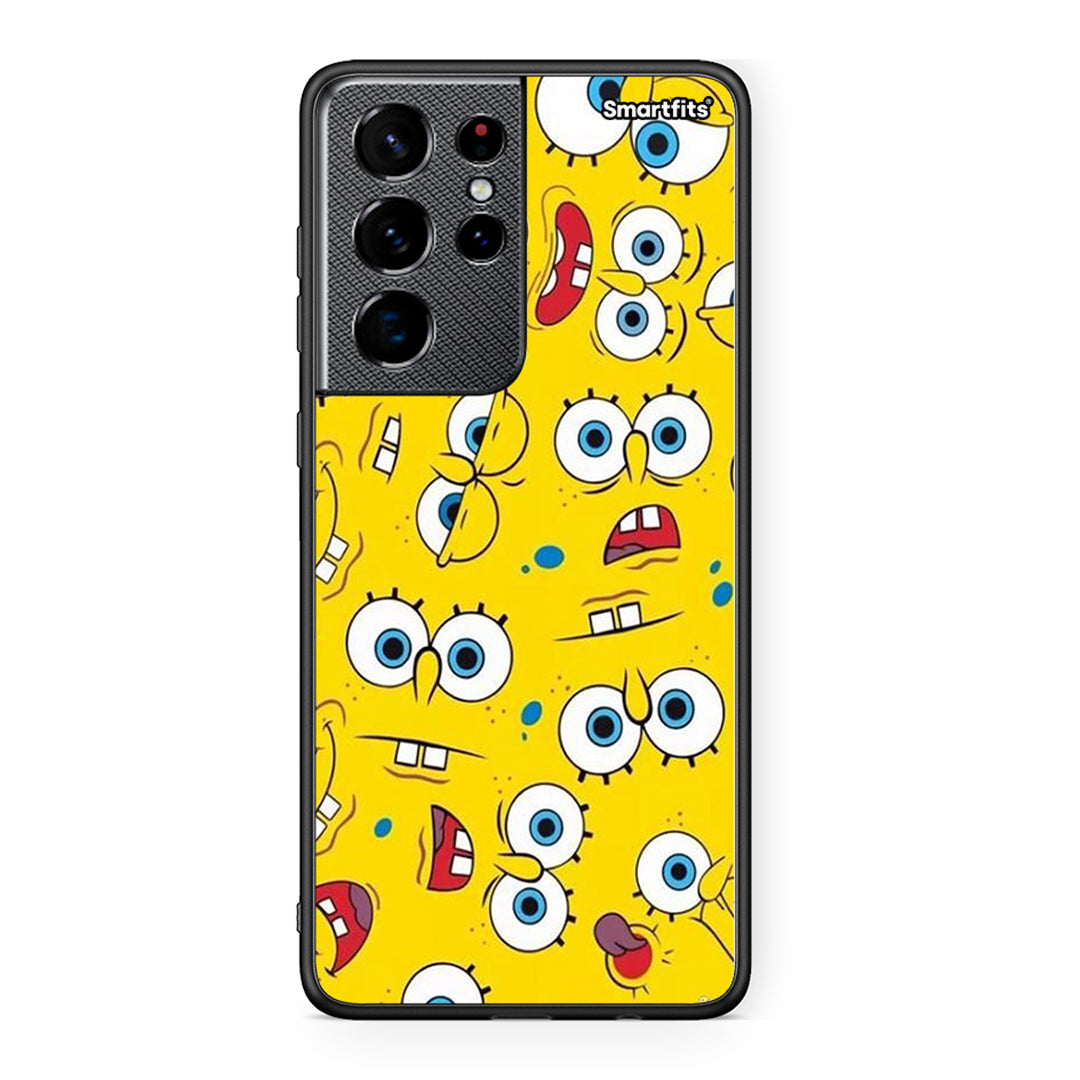 4 - Samsung S21 Ultra Sponge PopArt case, cover, bumper