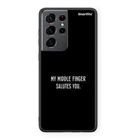 Thumbnail for Samsung S21 Ultra Salute θήκη από τη Smartfits με σχέδιο στο πίσω μέρος και μαύρο περίβλημα | Smartphone case with colorful back and black bezels by Smartfits