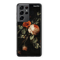 Thumbnail for Samsung S21 Ultra Vintage Roses θήκη από τη Smartfits με σχέδιο στο πίσω μέρος και μαύρο περίβλημα | Smartphone case with colorful back and black bezels by Smartfits
