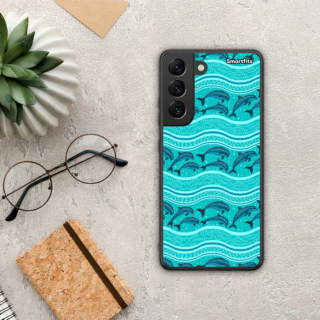 Swimming Dolphins - Samsung Galaxy S22 case