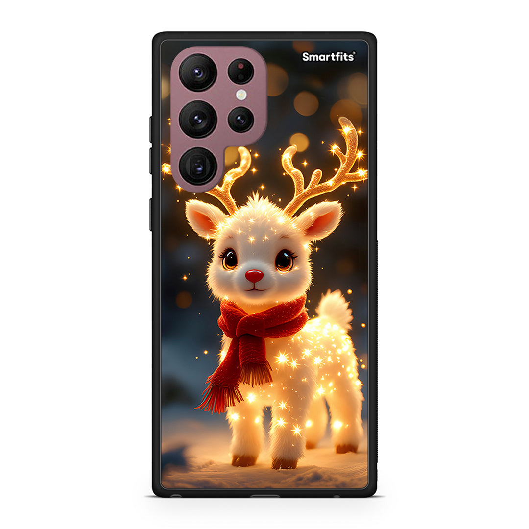 Samsung S22 Ultra Christmas Cutie θήκη από τη Smartfits με σχέδιο στο πίσω μέρος και μαύρο περίβλημα | Smartphone case with colorful back and black bezels by Smartfits